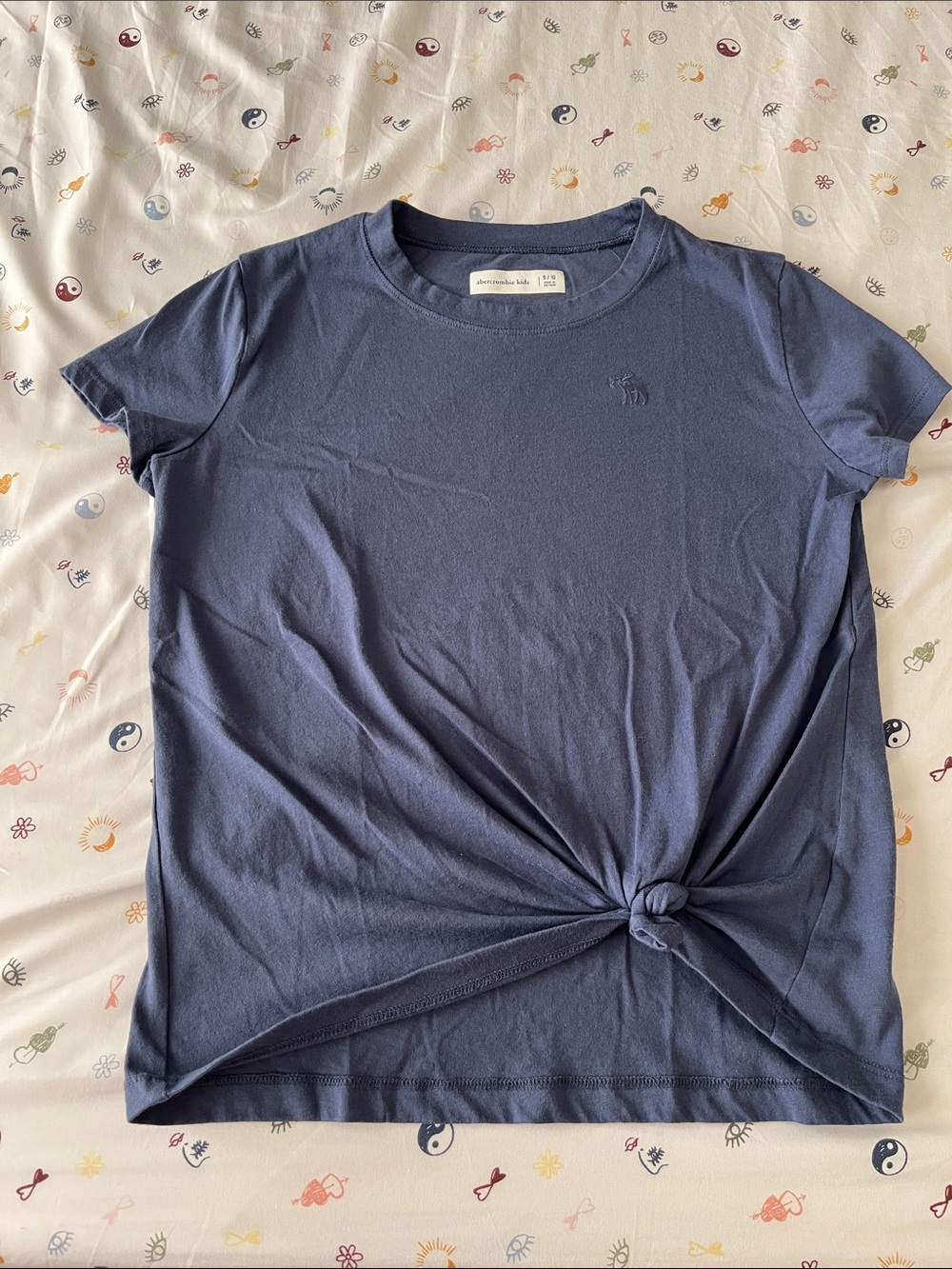 abercrombie kids Short-Sleeve Knot Tee — Charcoal